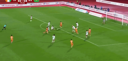 半场：科特迪瓦2-0布基纳法索，迪亚洛传射，迪奥曼德破门