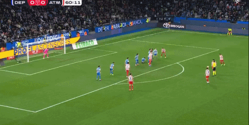 国王杯-马竞1-0拉科鲁尼亚 格列兹曼任意球制胜